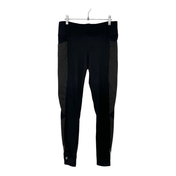 Athleta Dot Be Free Black 7/8 Polka Dot Tights Leggings Women’s Medium - Picture 4 of 15